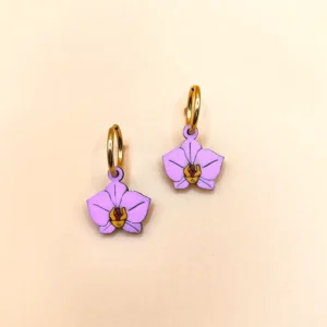 pendientes orquidea