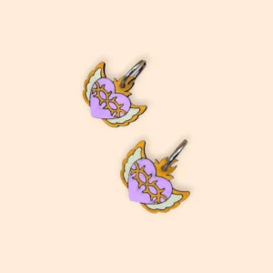 pendientes corazon alas